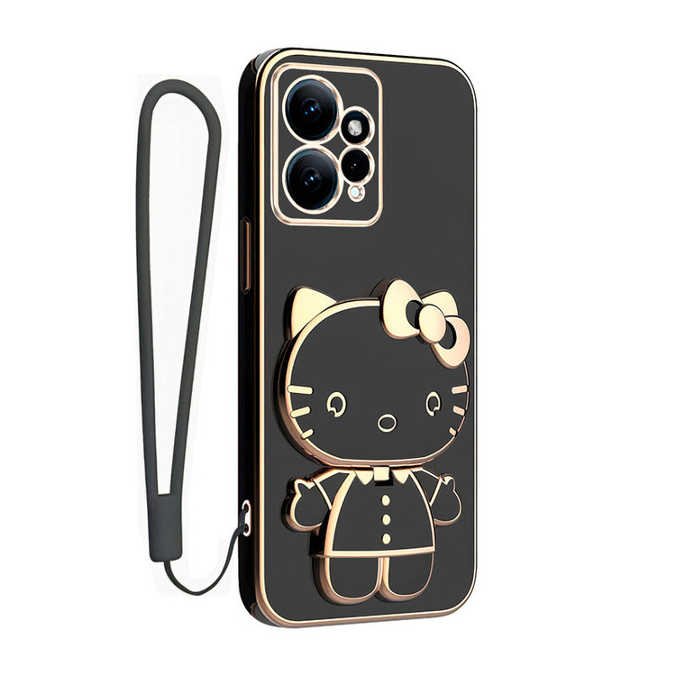 کاور اسپارتان مدل Kitty مناسب برای گوشی موبایل شیائومی Redmi Note 12 4G به همراه بند نگهدارنده
