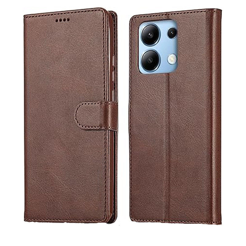 کیف کلاسوری طرح چرمی مناسب برای گوشی موبایل شیائومی redmi note 13 pro 4G
