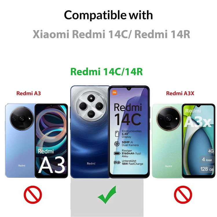 کاور اسپارتان مدل Ring Stand Strap مناسب برای گوشی موبایل شیائومی Redmi A4 / Redmi 14C / Redmi 14R / Poco C75 به همراه بندآویز