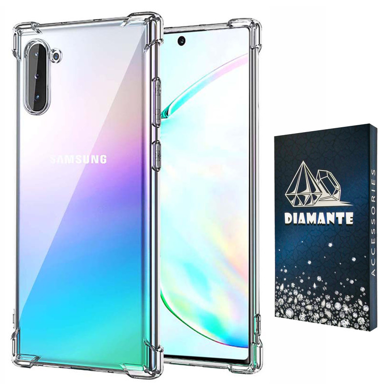 کاور دیامانته مدل shiny navy مناسب برای گوشی موبایل سامسونگ Galaxy Note 10