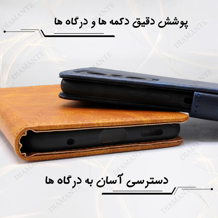 کلاسوری دیامانته مدل Grigio bk مناسب برای گوشی موبایل Realme 12 Pro Plus به همراه بند آویز