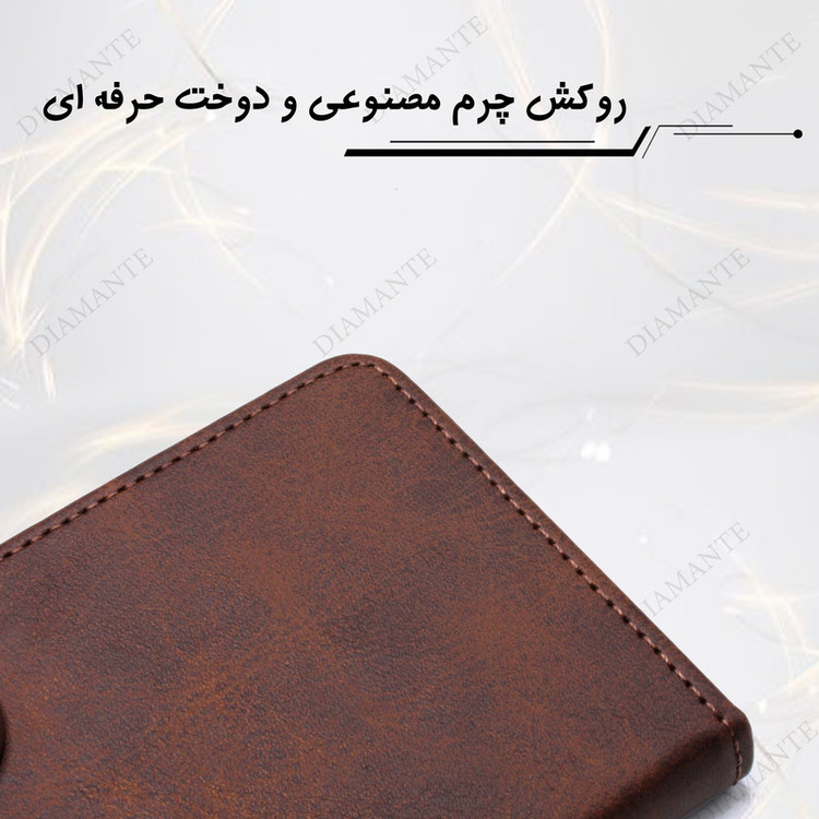 کلاسوری دیامانته مدل Grigio bk مناسب برای گوشی موبایل Realme 12 Pro Plus به همراه بند آویز