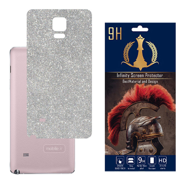 محافظ صفحه نمایش اینفینیتی مدل PRO مناسب برای گوشی موبایل سامسونگ GALAXY NOTE 4 به همراه برچسب پوششی