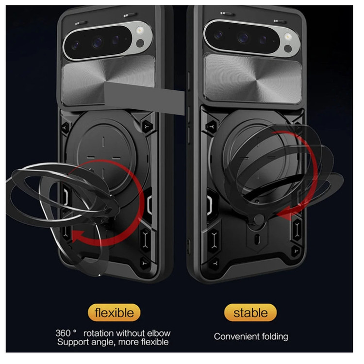 کاور اسپارتان مدل Magnet Ring Strap مناسب برای گوشی موبایل گوگل Pixel 9 Pro به همراه بند آویز
