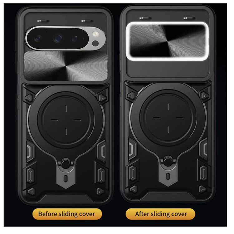 کاور اسپارتان مدل Magnet Ring Strap مناسب برای گوشی موبایل گوگل Pixel 9 Pro به همراه بند آویز