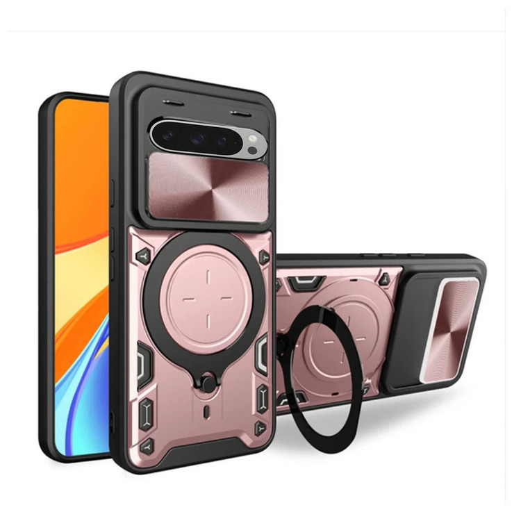 کاور اسپارتان مدل Magnet Ring Strap مناسب برای گوشی موبایل گوگل Pixel 9 Pro به همراه بند آویز