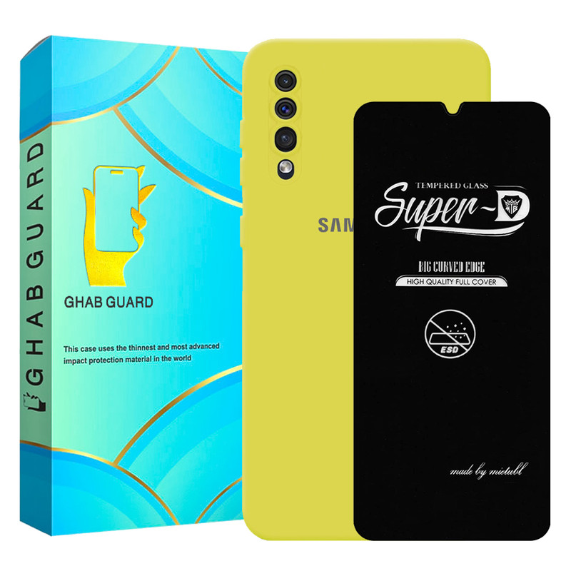 کاور قاب گارد مدل SILICONSUPERD مناسب برای گوشی موبایل سامسونگ Galaxy A30s / Galaxy A50 / Galaxy A50s به همراه محافظ صفحه نمایش