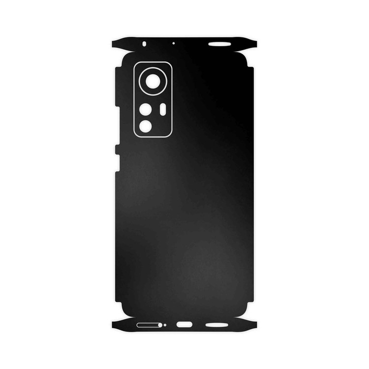 برچسب پوششی ماهوت مدل Matte-Black-FullSkin مناسب برای گوشی موبایل شیائومی 12X