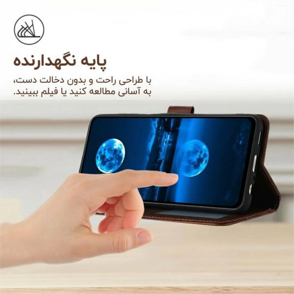 کیف کلاسوری مدل چرمی مناسب برای گوشی موبایل شیائومی Redmi Note 10
