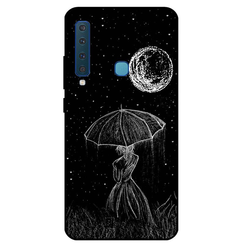 کاور مگافون طرح دختر و ماه مدل 1369 مناسب برای گوشی موبایل سامسونگ Galaxy A9 S / A9 2018