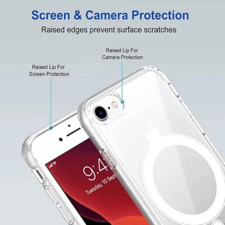 کاور قاب نو مدل مگسیف مناسب برای گوشی موبایل اپل IPHONE SE 2022