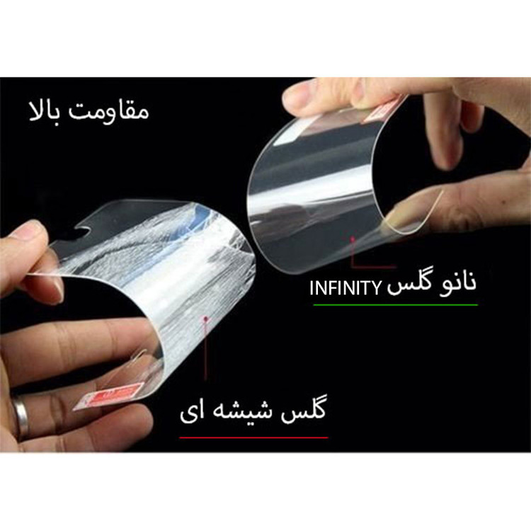 محافظ صفحه نمایش اینفینیتی مدل PRO مناسب برای گوشی موبایل سامسونگ GALAXY J5 PRO به همراه برچسب پوششی