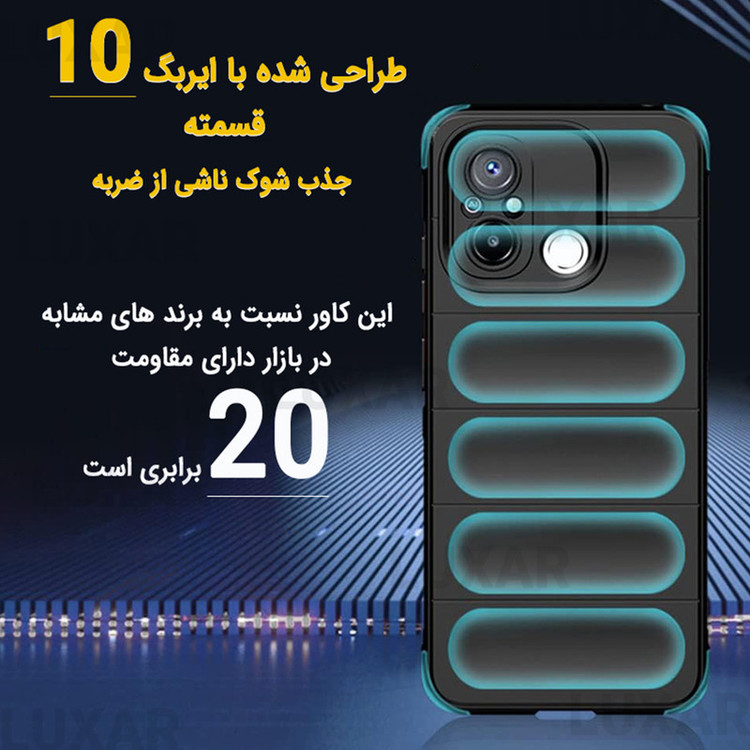 کاور لوکسار مدل Ezio مناسب برای گوشی موبایل شیائومی Redmi 12C / 11A / Poco C55