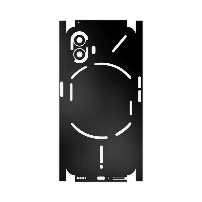 برچسب پوششی ماهوت مدل Matte-Black-FullSkin مناسب برای گوشی موبایل ناتینگ Phone 2
