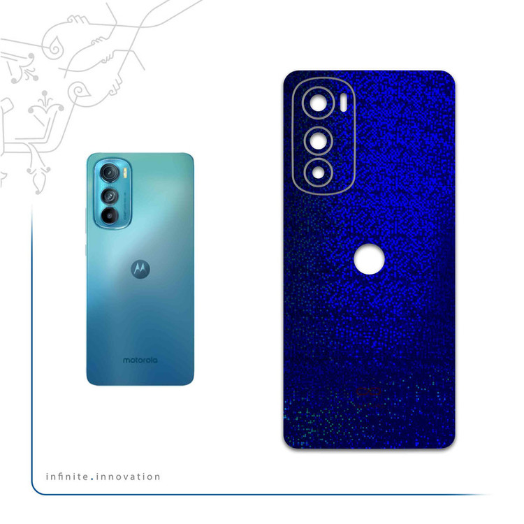 برچسب پوششی ماهوت مدل Blue-Holographic مناسب برای گوشی موبایل موتورولا Edge 30