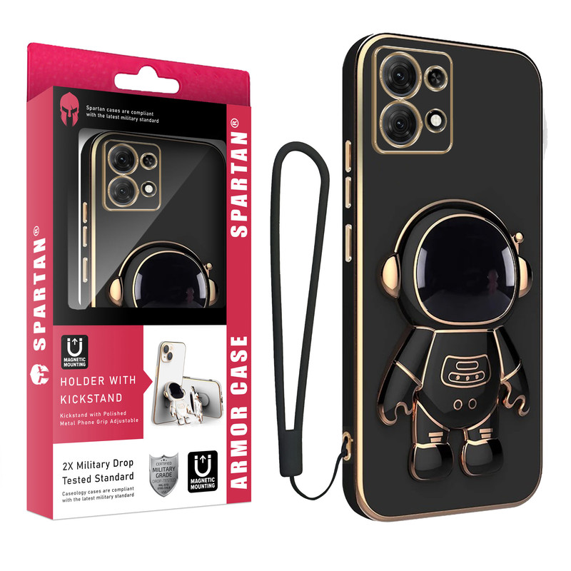 کاور اسپارتان مدل Astronaut Strap مناسب برای گوشی موبایل شیائومی Poco M6 Pro 4G / Redmi Note 13 Pro 4G  به همراه بند