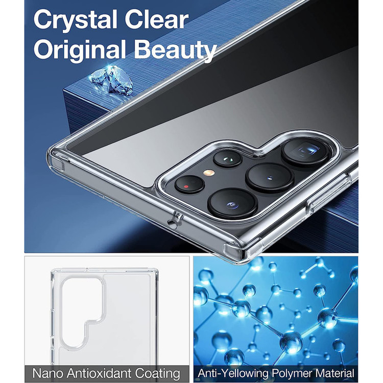کاور آیرون من مدل Clear Armor مناسب برای گوشی موبایل سامسونگ Galaxy S23 ULTRA همراه با قلم لمسی