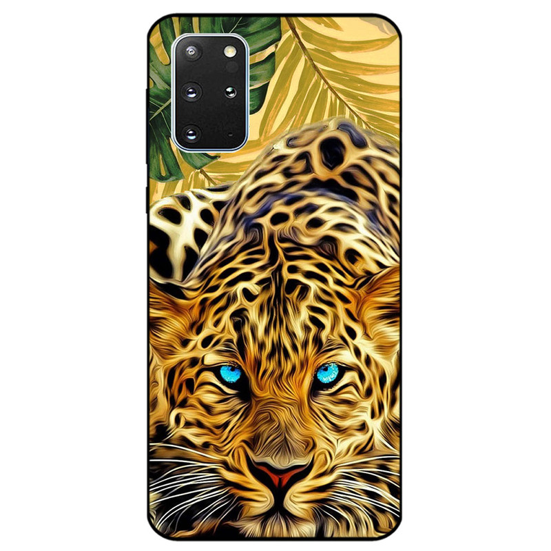 کاور مگافون طرح پلنگ مدل 7455 مناسب برای گوشی موبایل سامسونگ Galaxy S20 Plus