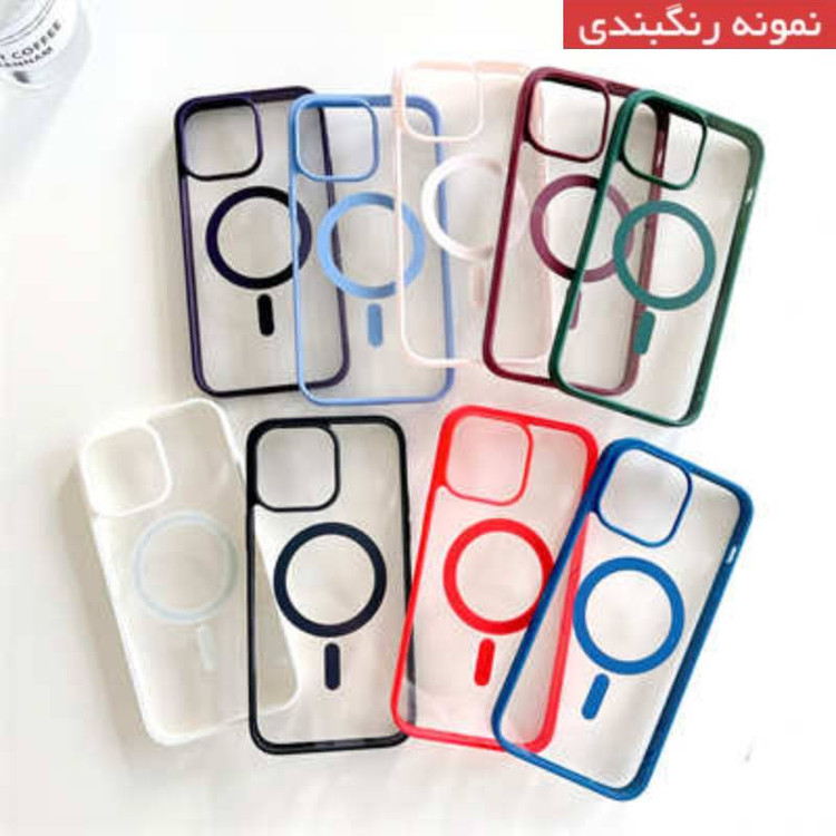 کاور عمو قاب مدل مگ سیف طرح کالرفول مناسب برای گوشی موبایل اپل iPhone 13 Pro Max