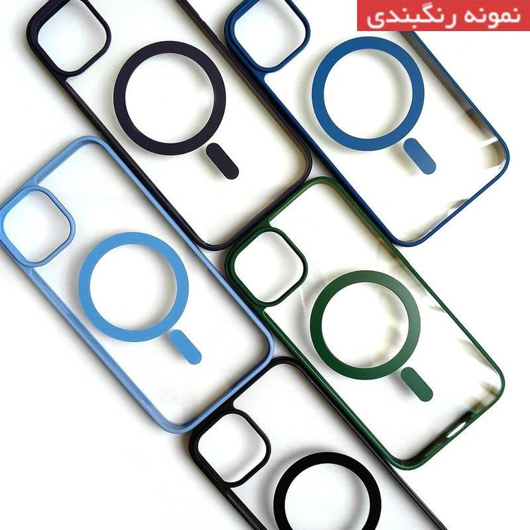 کاور عمو قاب مدل مگ سیف طرح کالرفول مناسب برای گوشی موبایل اپل iPhone 13 Pro Max