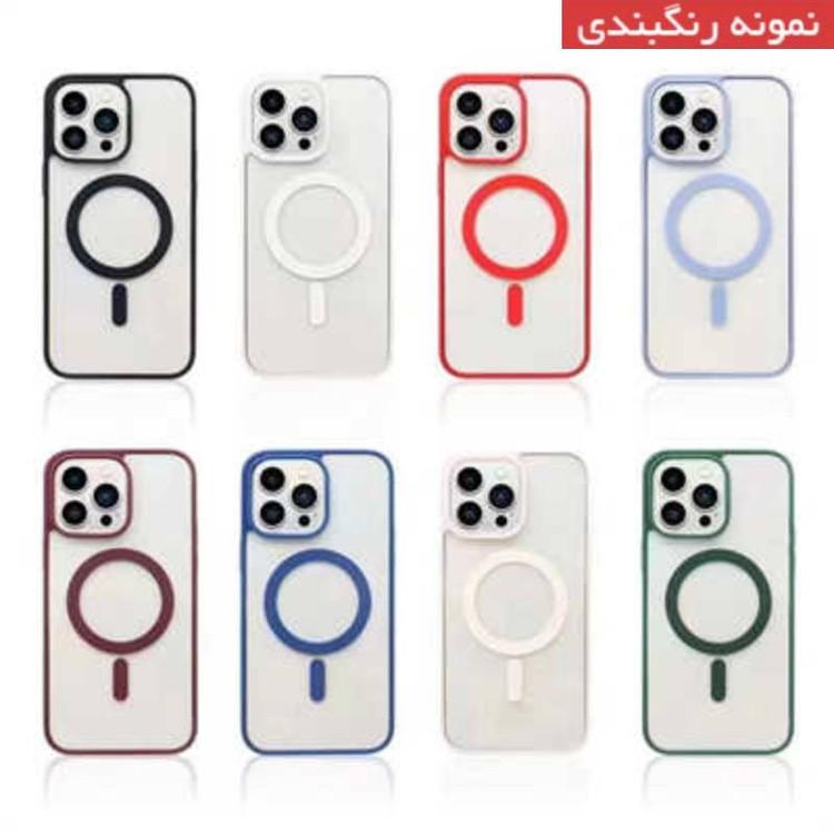 کاور عمو قاب مدل مگ سیف طرح کالرفول مناسب برای گوشی موبایل اپل iPhone 13 Pro Max