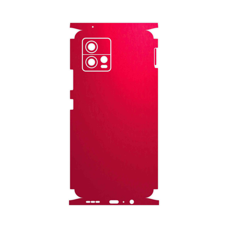 برچسب پوششی ماهوت مدل Matte-Warm-Red-FullSkin مناسب برای گوشی موبایل موتورولا Moto G72