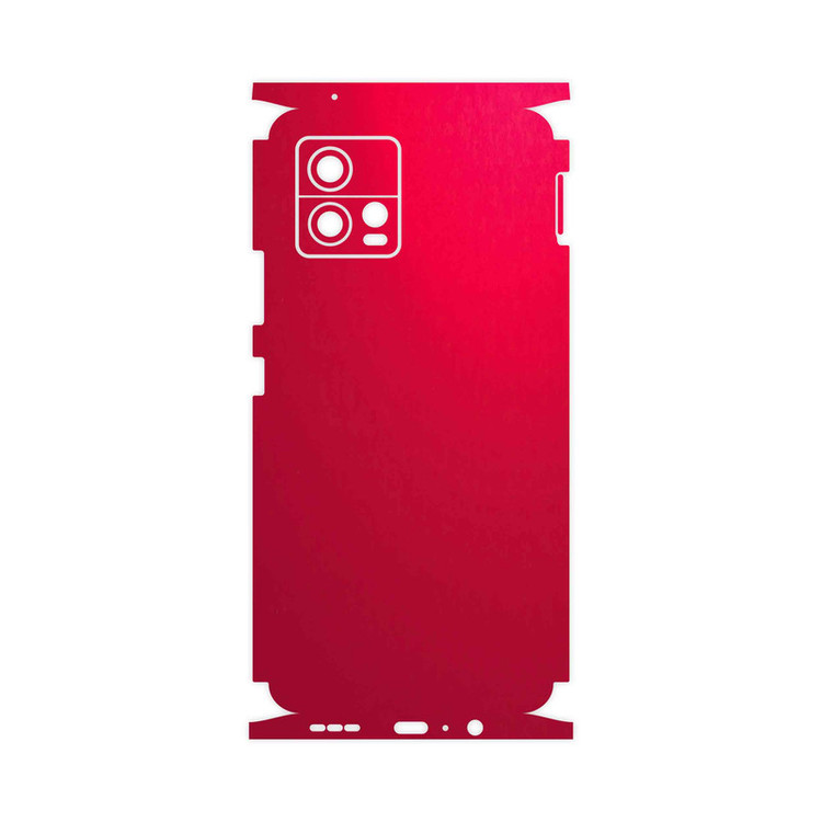 برچسب پوششی ماهوت مدل Matte-Warm-Red-FullSkin مناسب برای گوشی موبایل موتورولا Moto G72