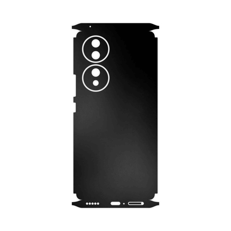 برچسب پوششی ماهوت مدل Matte-Black-FullSkin مناسب برای گوشی موبایل آنر 70