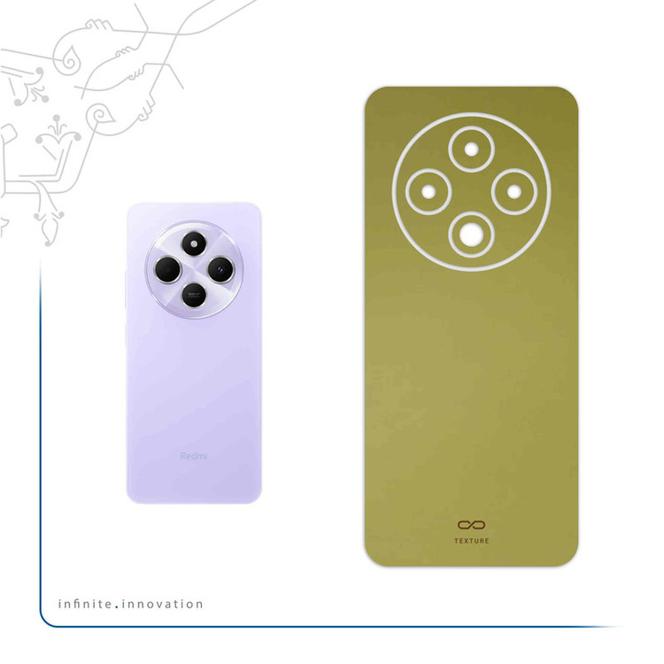 برچسب پوششی ماهوت مدل Matte-Gold مناسب برای گوشی موبایل شیائومی Redmi 14C