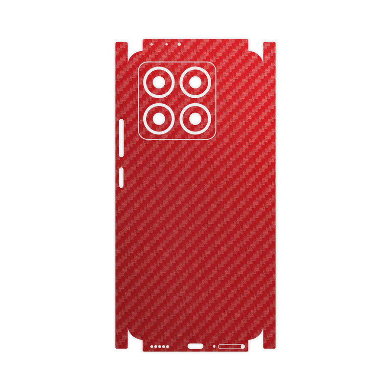 برچسب پوششی ماهوت مدل Red-Fiber-FullSkin مناسب برای گوشی موبایل شیائومی 14T