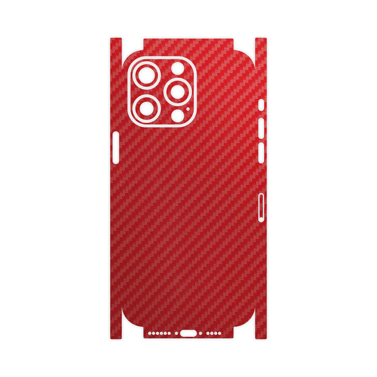 برچسب پوششی ماهوت مدل Red-Fiber-FullSkin مناسب برای گوشی موبایل اپل iPhone 15 Pro Max
