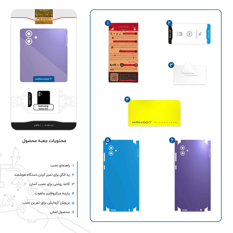 برچسب پوششی ماهوت مدل Matte-BlueBerry-FullSkin مناسب برای گوشی موبایل سامسونگ Galaxy A04
