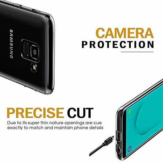 کاور مدل Clear TPU مناسب برای گوشی موبایل سامسونگ Galaxy J6 Plus