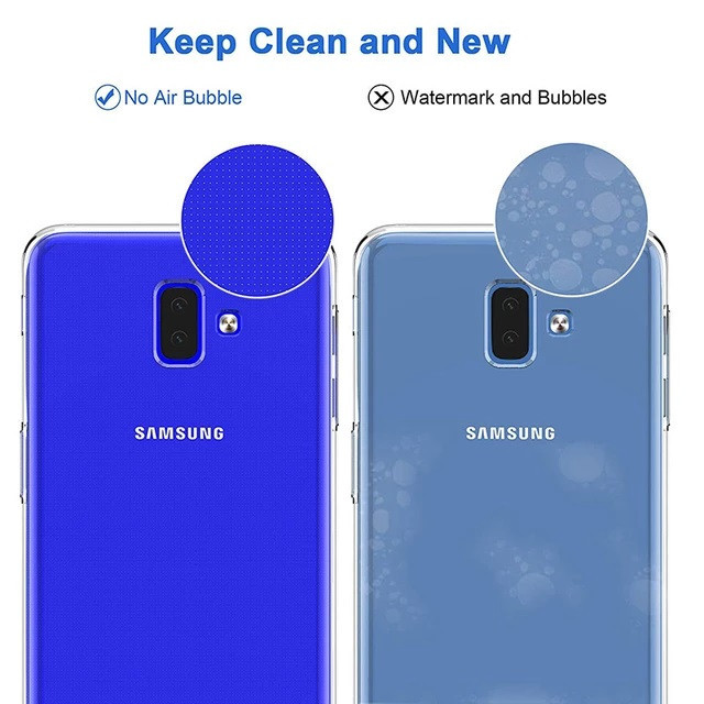 کاور مدل Clear TPU مناسب برای گوشی موبایل سامسونگ Galaxy J6 Plus