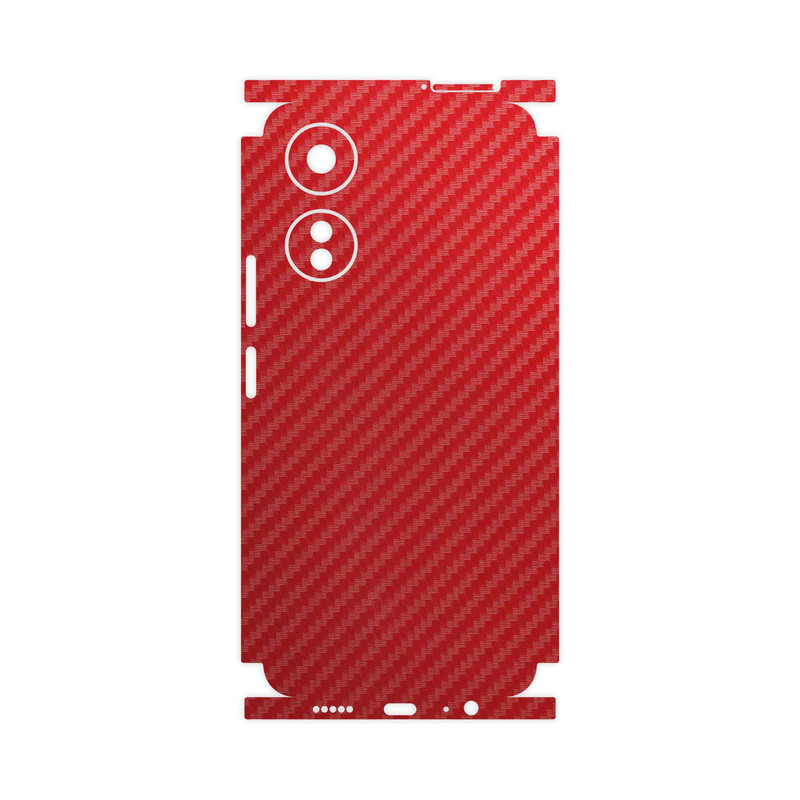 برچسب پوششی ماهوت مدل Red-Fiber-FullSkin مناسب برای گوشی موبایل آنر X5 Plus