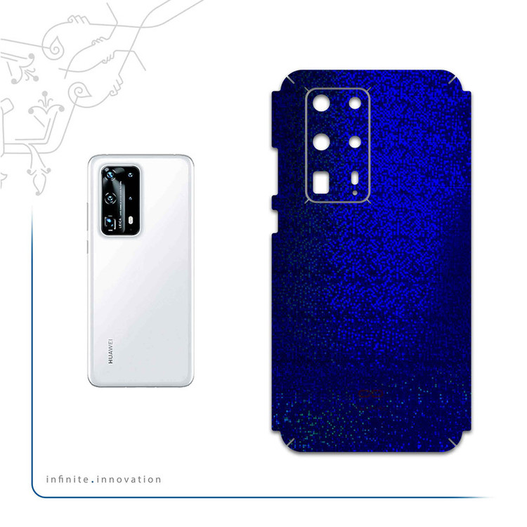 برچسب پوششی ماهوت مدل Blue-Holographic مناسب برای گوشی موبایل هوآوی P40 Pro Plus