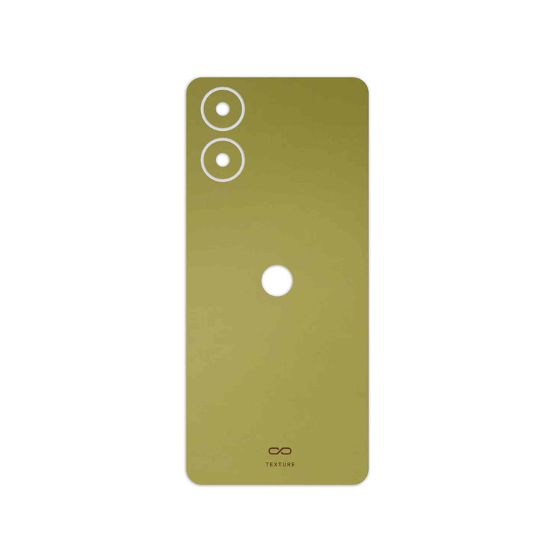 برچسب پوششی ماهوت مدل Matte-Gold مناسب برای گوشی موبایل موتورولا Moto G04s