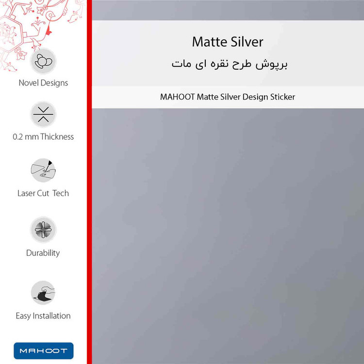 برچسب پوششی ماهوت مدل Matte-Silver-FullSkin مناسب برای گوشی موبایل موتورولا Edge 20