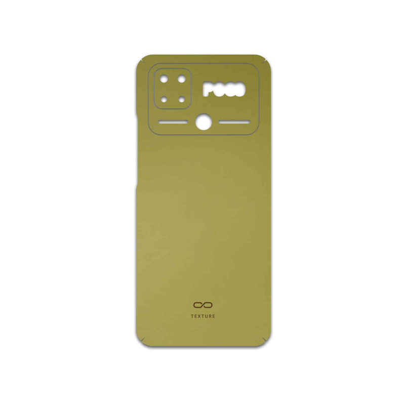 برچسب پوششی ماهوت مدل Matte-Gold مناسب برای گوشی موبایل شیائومی Poco C40