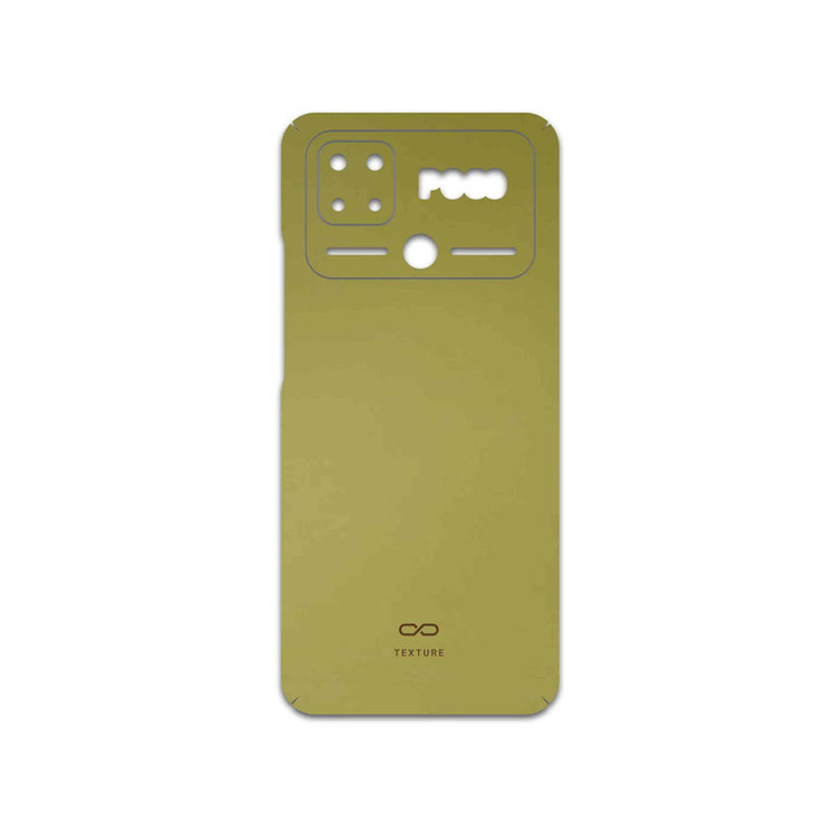 برچسب پوششی ماهوت مدل Matte-Gold مناسب برای گوشی موبایل شیائومی Poco C40