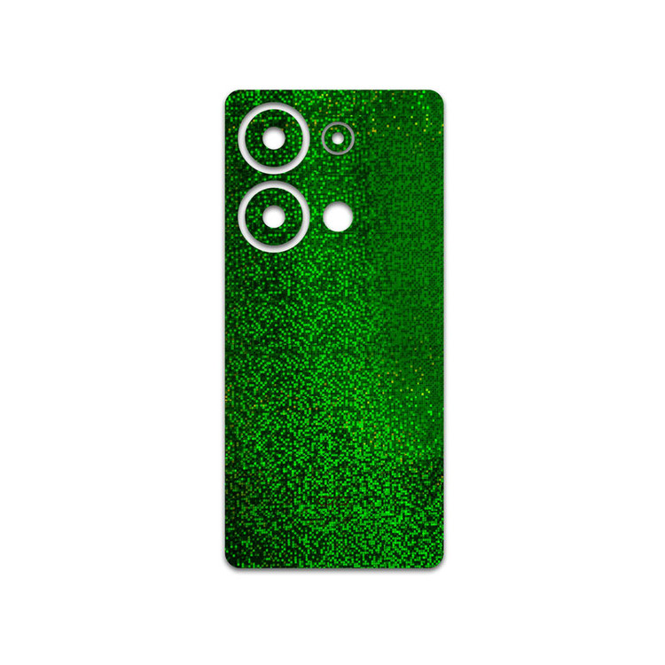 برچسب پوششی ماهوت مدل Green-Holographic مناسب برای گوشی موبایل شیائومی Redmi Note 13 Pro 4G