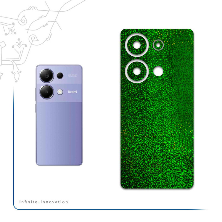 برچسب پوششی ماهوت مدل Green-Holographic مناسب برای گوشی موبایل شیائومی Redmi Note 13 Pro 4G
