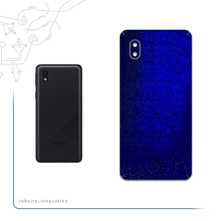 برچسب پوششی ماهوت مدل Blue-Holographic مناسب برای گوشی موبایل سامسونگ Galaxy A01 Core