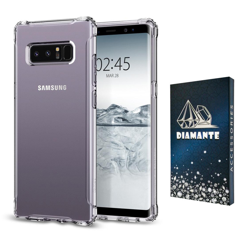 کاور دیامانته مدل shiny navy مناسب برای گوشی موبایل سامسونگ Galaxy Note 8
