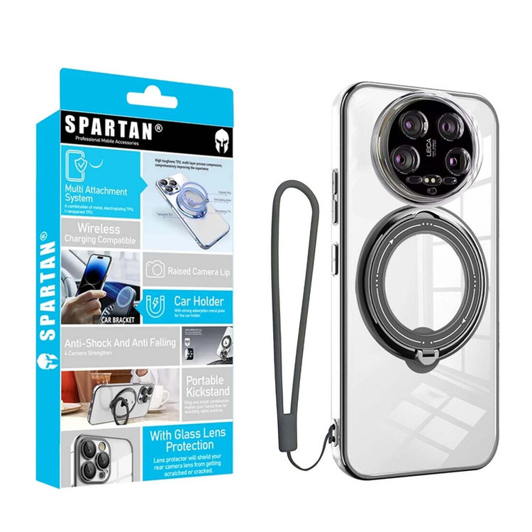 کاور اسپارتان مدل Ring Stand Strap مناسب برای گوشی موبایل شیائومی 14 Ultra به همراه بندآویز