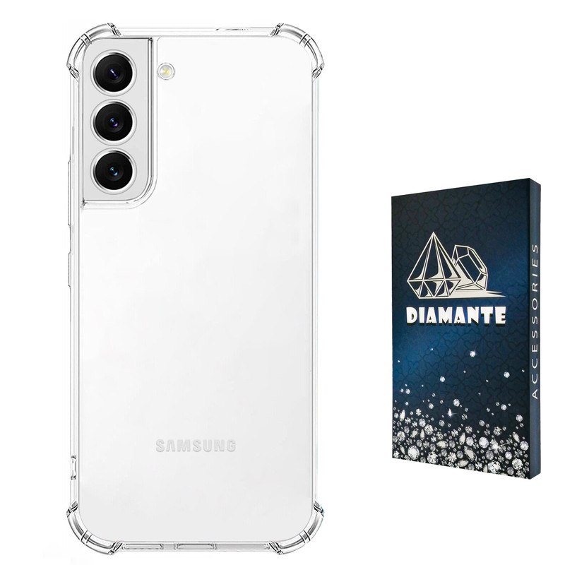 کاور دیامانته مدل shiny navy مناسب برای گوشی موبایل سامسونگ Galaxy S22