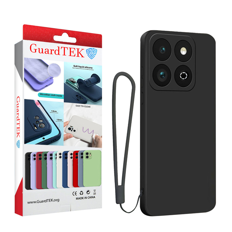 کاور گاردتک مدل Silicone Strap مناسب برای گوشی موبایل آنر Honor X6B به همراه بندآویز