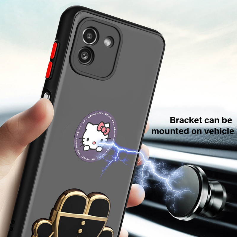 کاور اسپارتان مدل MBC Kitty مناسب برای گوشی موبایل سامسونگ Galaxy A03 به همراه بند نگهدارنده
