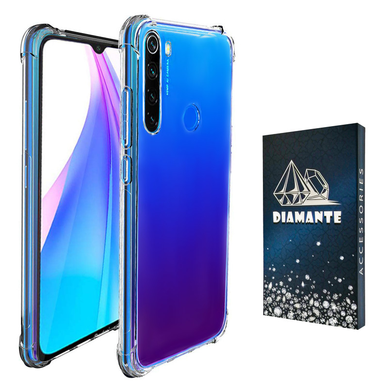 کاور دیامانته مدل shiny navy مناسب برای گوشی موبایل شیائومی Redmi note 8