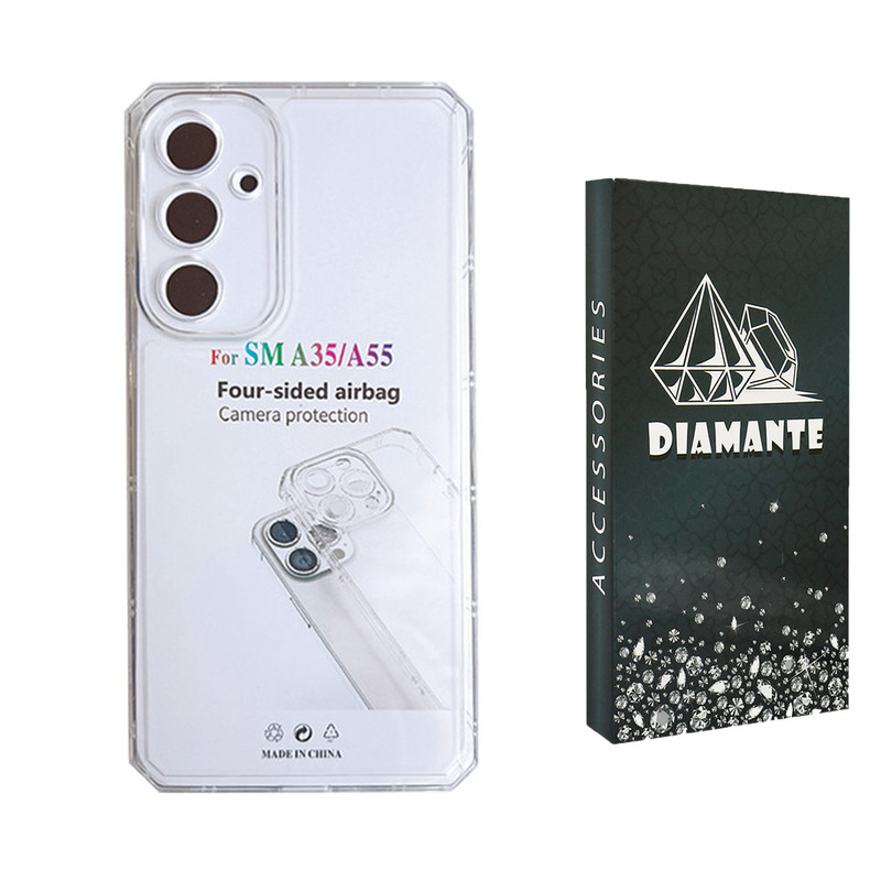 کاور دیامانته مدل Nahid Navy مناسب برای گوشی موبایل سامسونگ Galaxy A55